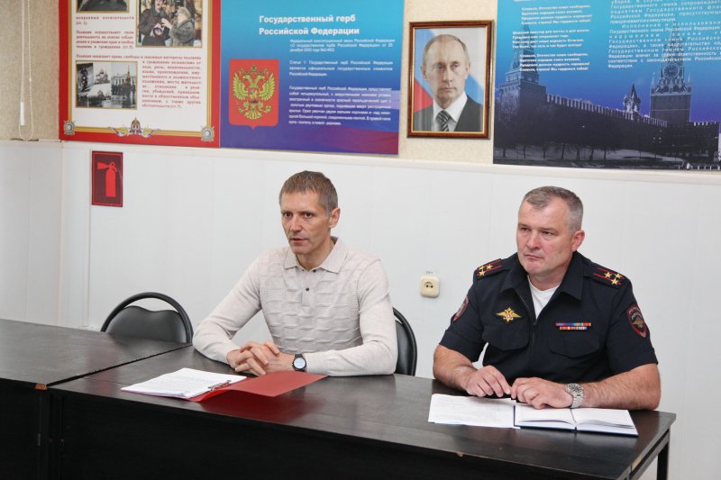 Начальник регионального УМВД Андрей Даценко с рабочим визитом посетил отделение полиции по Заокскому району