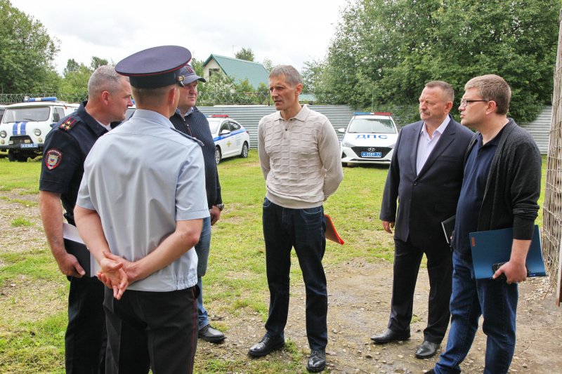 Начальник регионального УМВД Андрей Даценко с рабочим визитом посетил отделение полиции по Заокскому району